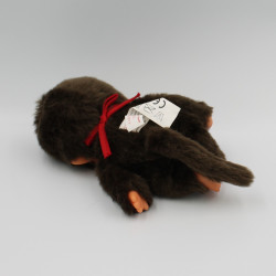 Peluche Singe Kiki Monchhichi avec bavoir rouge SEKIGUCHI