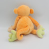 Doudou singe orange vert BENGY