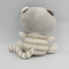 Doudou chat gris blanc rayé ORCHESTRA