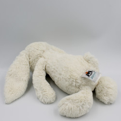 Doudou peluche lapin blanc nez rose JELLYCAT