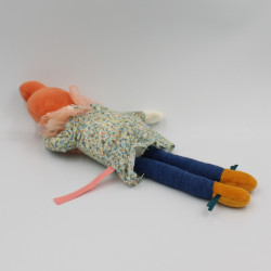 Doudou poupée orange bleu Agathe Les Parisiennes MOULIN ROTY