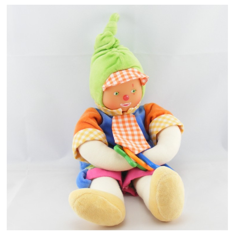 Doudou clown d'activités multicolore COROLLE 