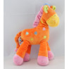 Doudou Girafe rose MOTS D'ENFANTS