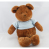 Doudou ours brun tee shirt bleu JACADI