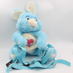 Peluche sac à dos Bisounours lapin bleu CARE BEARS