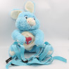 Peluche sac à dos Bisounours lapin bleu CARE BEARS