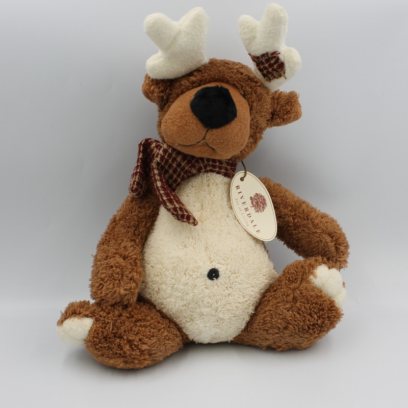 Peluche élan cerf renne marron RIVERDALE