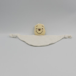 Doudou Plat Winnie l'Ourson Blanc