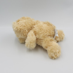 Doudou plat Bono le singe beige foulard jaune NOUKIE'S