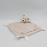 Doudou plat ours beige marron CAISSE D'EPARGNE
