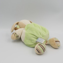 Doudou et compagnie chien beige vert copain Z'amigolos