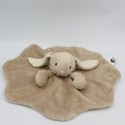 Doudou plat lapin beige pois JELLYCAT