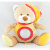 Doudou veilleuse ours beige rouge jaune BABY NAT 