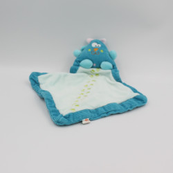 Doudou plat chat bleu empreintes CREATIVTOYS