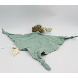 Doudou plat lange lapin bleu Les Jolis trop beaux MOULIN ROTY