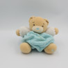 Doudou ours plume bleu beige KALOO 20 cm