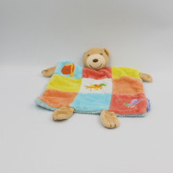 Doudou plat ours patchwork...