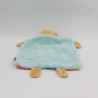 Doudou plat ours patchwork multicolore miel abeille KALOO