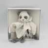 Doudou et compagnie plat panda blanc gris étoiles