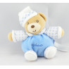 Mini Doudou ours bleu vichy KALOO