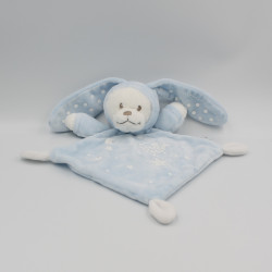 Doudou luminescent plat ours lapin blanc bleu oiseau étoiles NICOTOY SIMBA TOYS