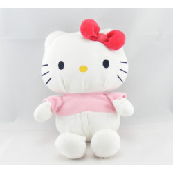 Doudou chat HELLO KITTY rose noeud orange SANRIO LICENSE 