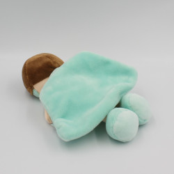 Doudou poupée super héros bleu cape BABY NAT