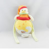 Doudou plat canard jaune rouge bleu BABY NAT