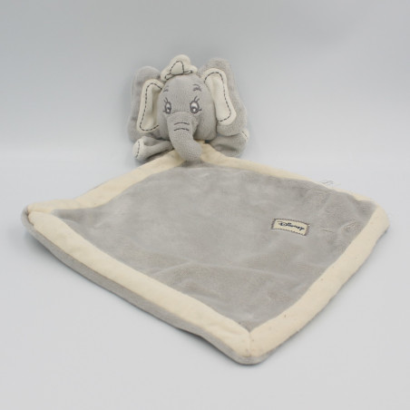 Doudou plat Dumbo l'éléphant gris blanc DISNEY NICOTOY
