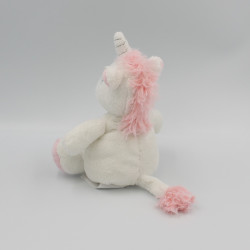 Doudou licorne blanche rose étoiles TEX