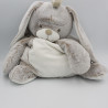 Doudou range pyjama lapin marron beige blanc TEX BABY