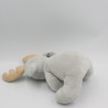 Doudou musical renne cerf elan gris étoile GRAIN DE BLE