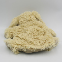 Doudou plat marionnette chien beige chat blanc HISTOIRE D'OURS