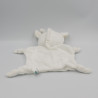 Doudou plat vache blanche beige EVOLUPHARM