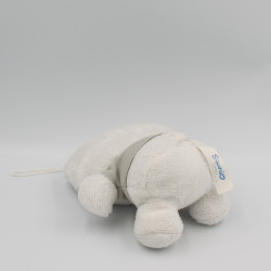 Doudou chat blanc pull gris HELLO KITTY