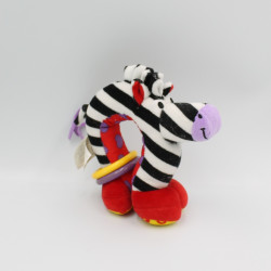 Doudou eveil hochet zèbre LAMAZE