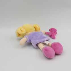 Doudou et compagnie poupée mauve rose LES DEMOISELLES DE DOUDOU