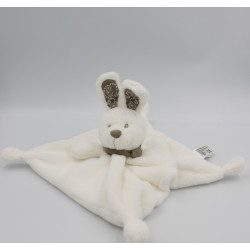Doudou plat lapin blanc bandanas gris KIABI SIMBA DICKIE