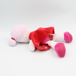 Doudou poupée rose rouge INFLUX