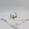 Doudou plat ours blanc foulard gris KIABI SIMBA TOYS