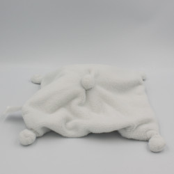 Doudou plat ours blanc foulard gris KIABI SIMBA TOYS