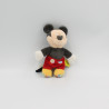 Mini Doudou Mickey rouge noir motifs DISNEY