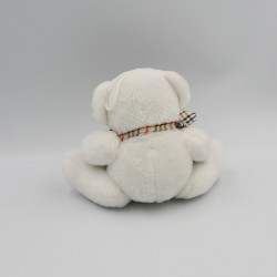 Doudou peluche ours blanc coeur rouge Paris ALIA