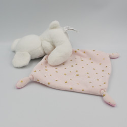 Doudou souris blanche rose mouchoir étoiles lune Love SIMBA TOYS