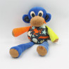 Doudou singe bleu vert orange noir marron H ET M H.M H&M