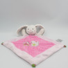 Doudou plat lapin rose hibou écureuil MOTS D'ENFANTS