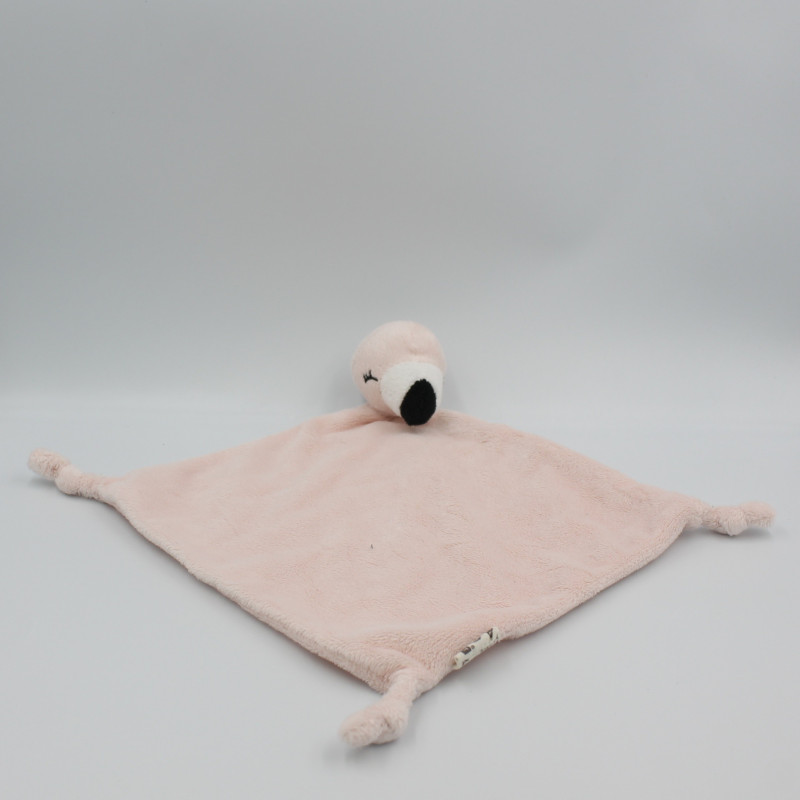 Doudou plat flamant rose NATURE PLANET