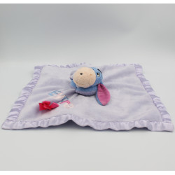 Doudou plat Bourriquet mauve satin eeyore DISNEY STORE