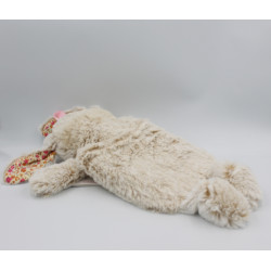 Doudou peluche bouillotte lapin beige rose PRIMARK