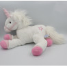 Doudou peluche licorne blanche rose étoile GIPSY